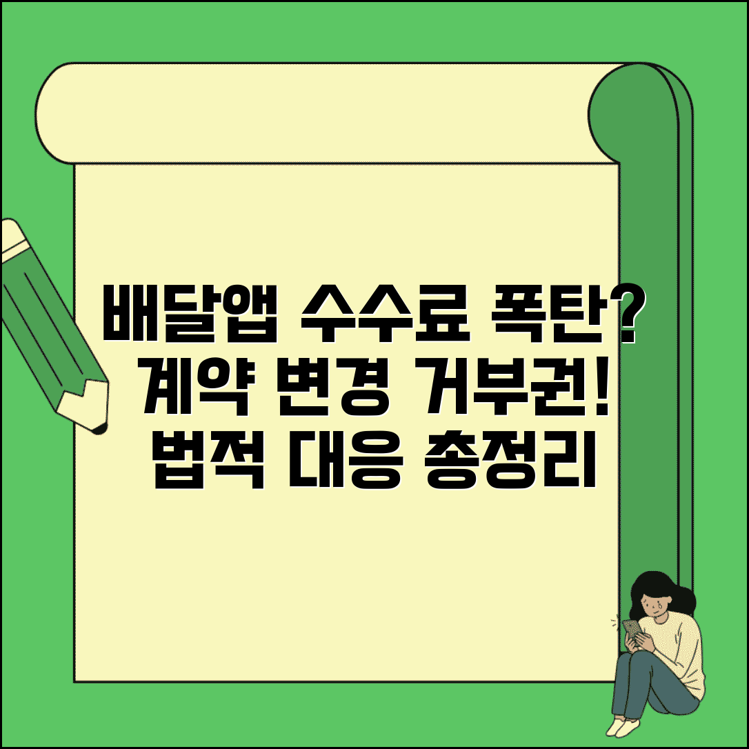 배달앱 수수료 일방 인상 통보 시 계약 조건 변경 거부권 | 대응 방법, 법적 절차, 대처 팁
