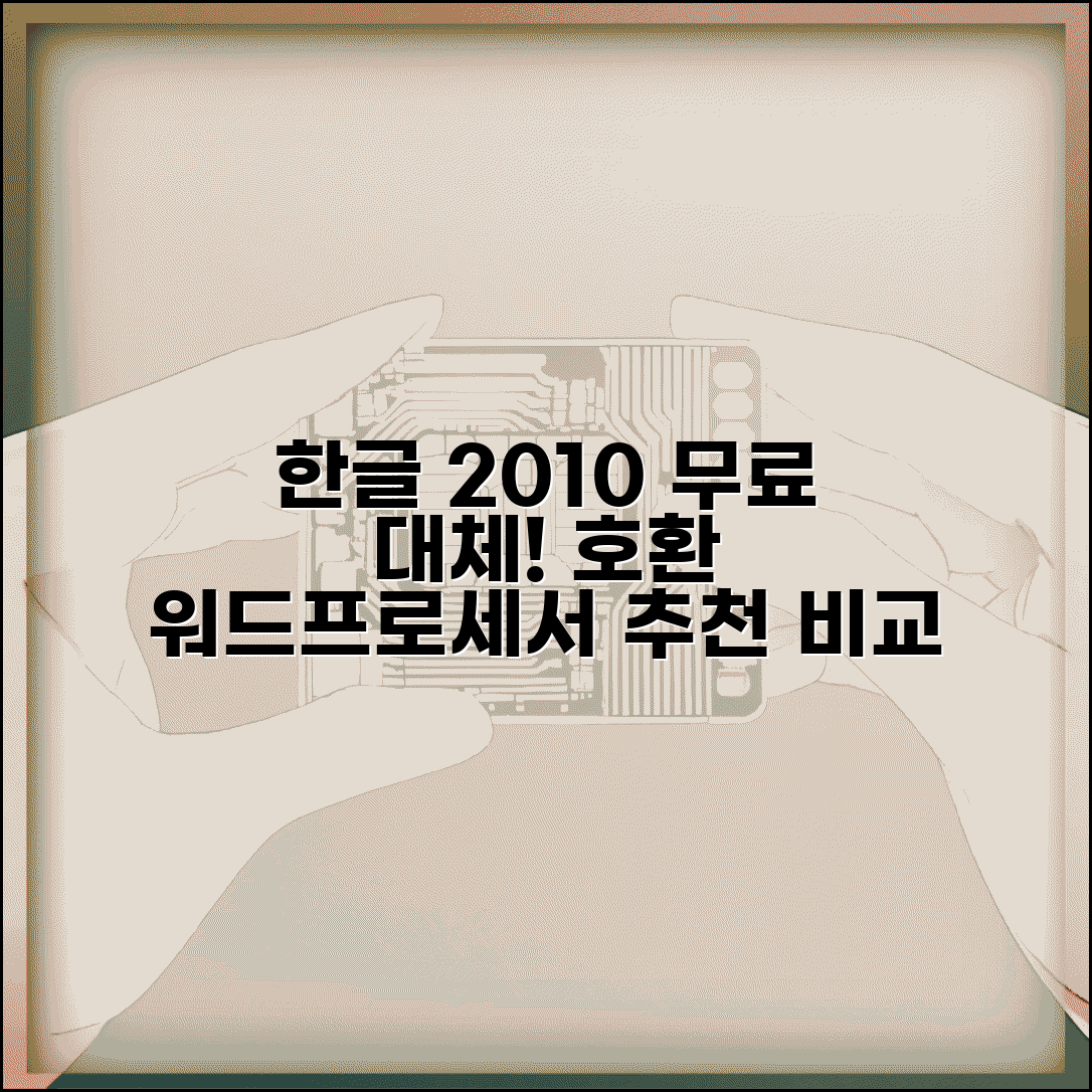 한글 2010 무료 대체 프로그램 | 한글 파일 호환 무료 워드프로세서 추천 및 비교